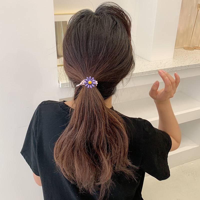 [SET 10] Dây cột tóc hoa cúc Hàn Quốc Mimoa