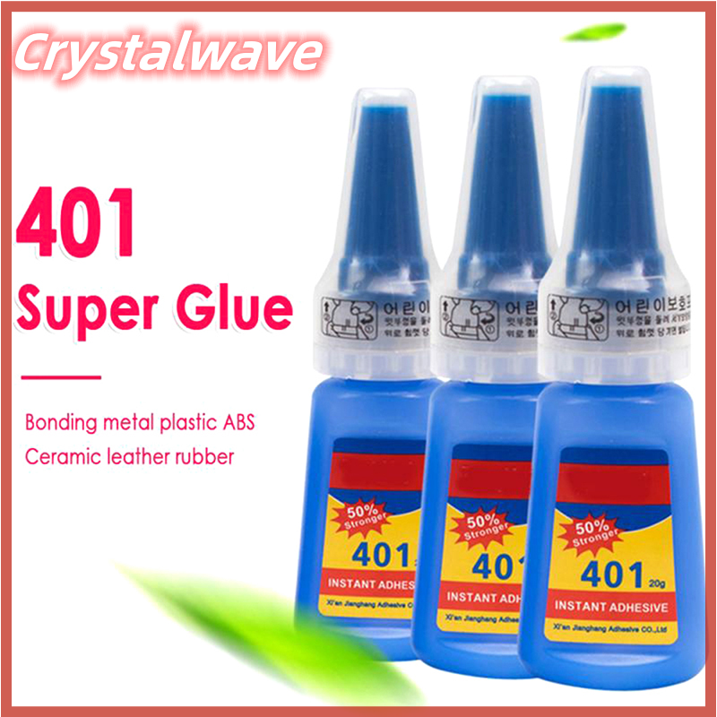 🔥🔥🔥 20ml liquid super glue 401 instant strong glue bond leather diy adhesive gel