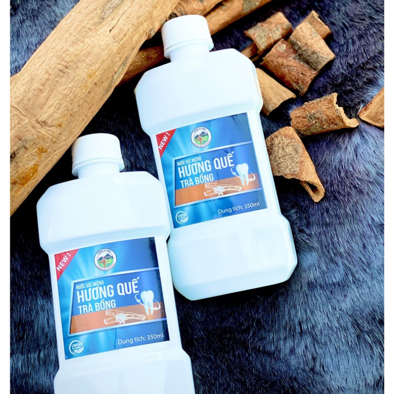 [Hương Quế Trà Bồng] Nước Súc Miệng Quế 350ml,