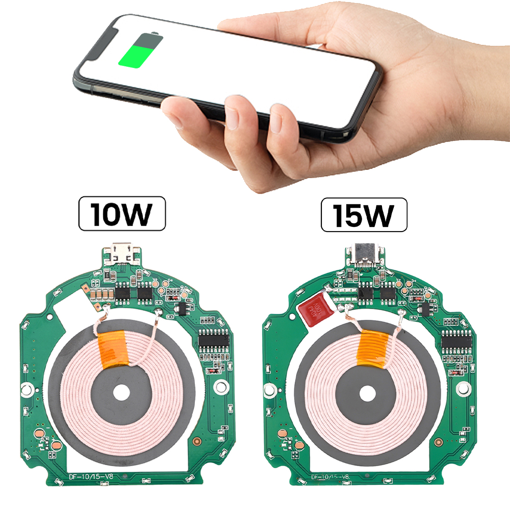 FocusAi 10-15W high power PCBA fast charging wireless charger transmitter module 5V9V12V