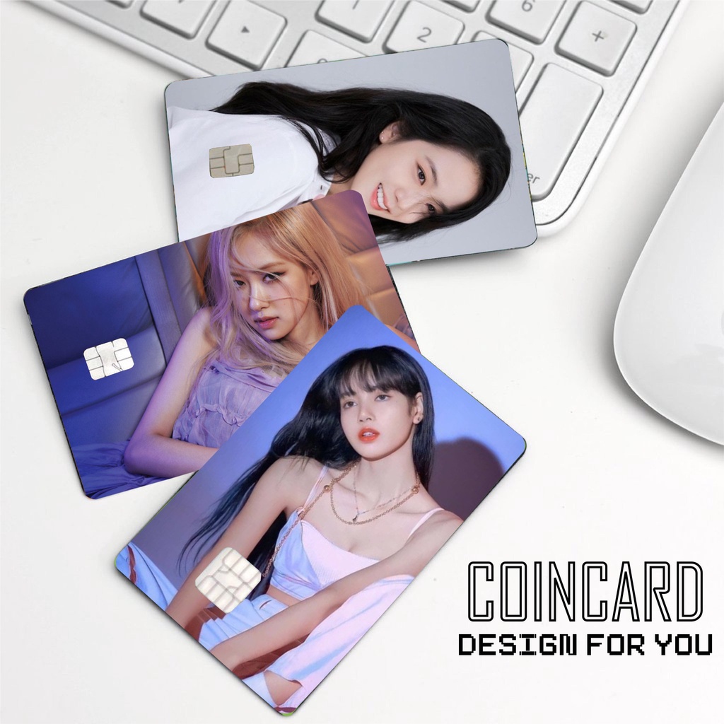 BLACKPINK'S SKINCARD (🎟️ Miếng dán Thẻ ATM, debit, thẻ từ, thẻ chung cư, bảo vệ thẻ) | Dán thẻ ATM COINCARD