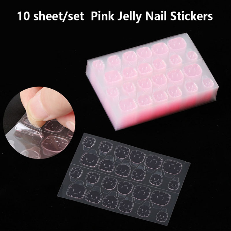240Pcs%20Transparent%20Fake%20Nails%20Pink%20Jelly%20Double%20Sided%20Adhesive%20Ultra-Thin%20Tape%20-%20Image%209