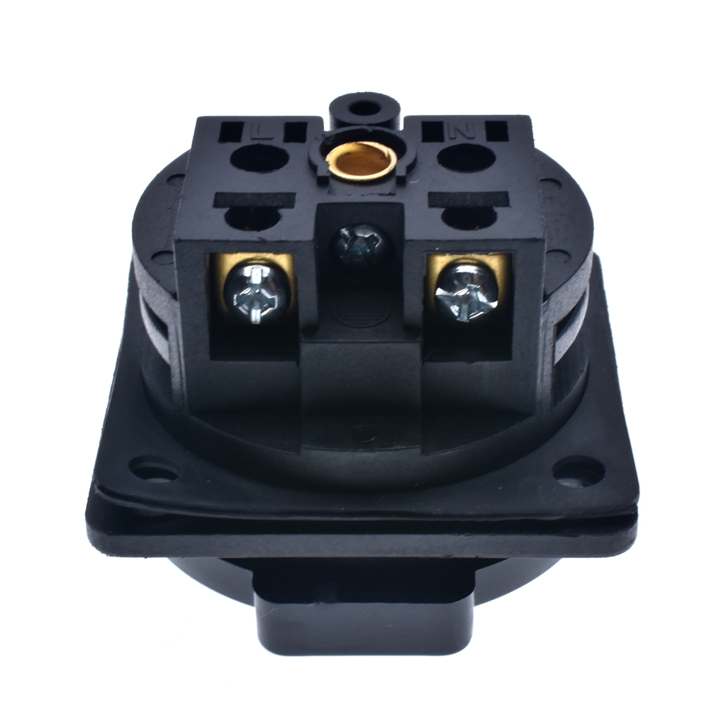 Side View Generator Socket 16A French Waterproof Socket IP44 Industrial Household AC Power ...