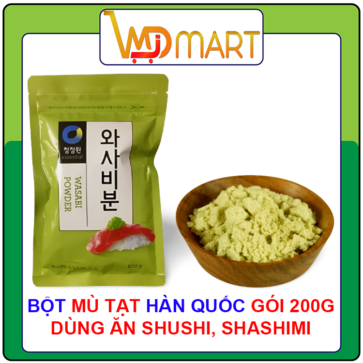 Bột Mù Tạt Xanh Hàn Quốc 200Gr
