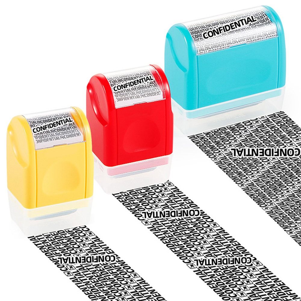 【SkinHorizon】Plastic Confidential Stamp Identity Protection Roller ...