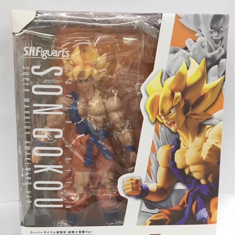 Dragon Ball SHF SSJ2 Goku Demoniacal Fit DF Majin Buster Action Figure  Change Faces Anime Super Saiyan Collection Toy Model Gift