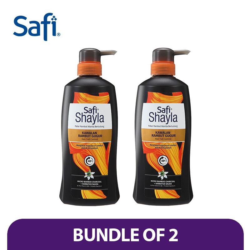 SAFI Shayla Shampoo Hair Fall Control 640g x2 [Halal Beauty] | Lazada  Singapore