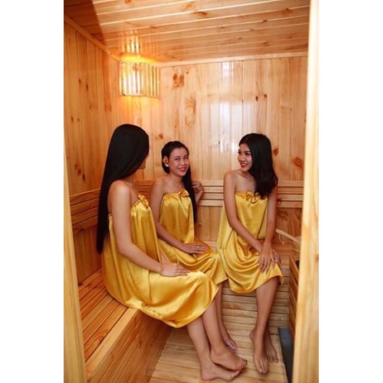 Váy quây spa chất lụa đẹp