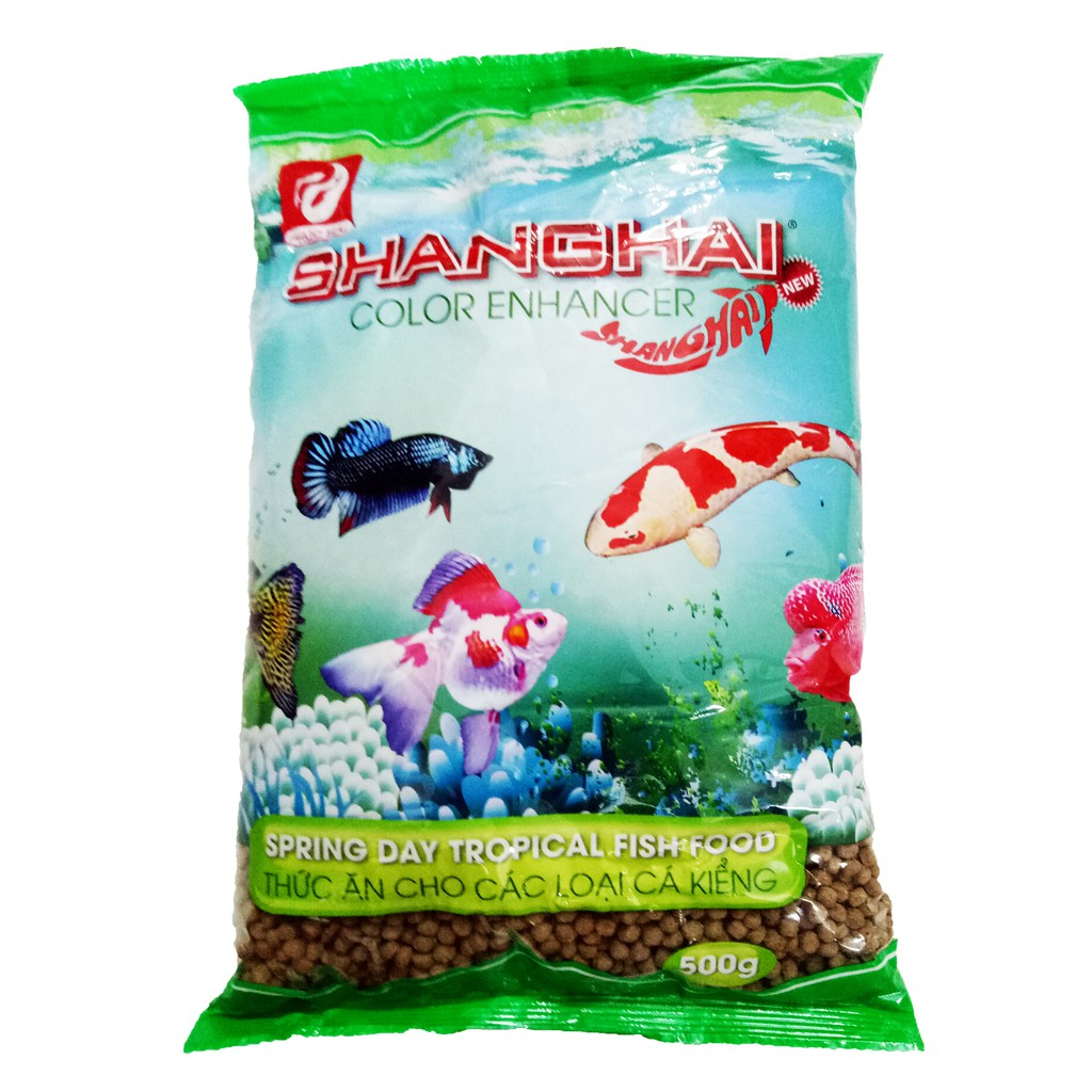 Thức ăn, cám nuôi cá SangHai gói 500g