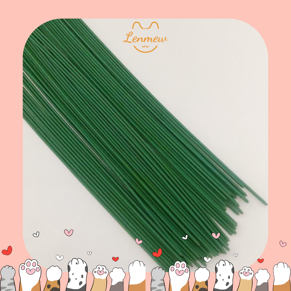 Que Kẽm Làm Cành Hoa Len Handmade (40Cm) (Set 10 Cành)