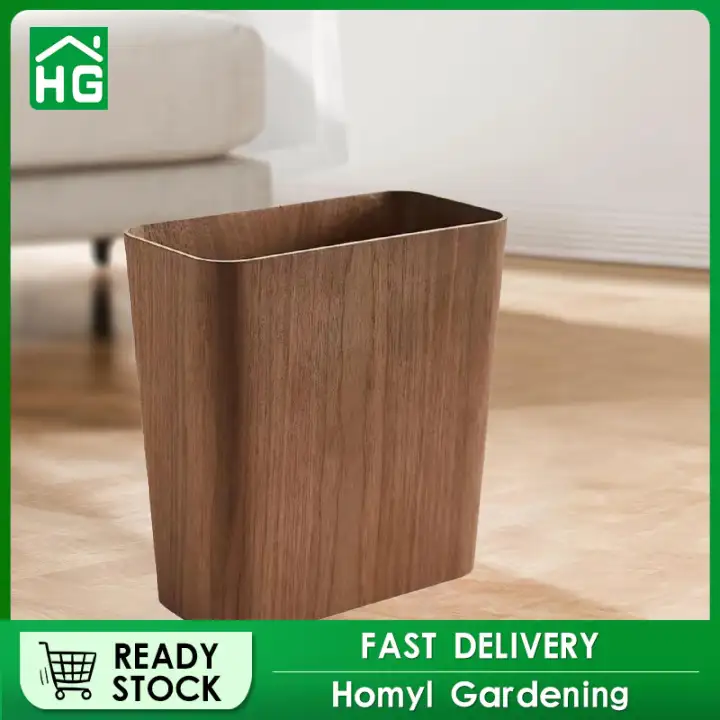 Homyl Thùng Rác Bằng Gỗ Mở Thùng rác Thùng rác Rác Mộc Mạc ubbish bin Cho Nhà Nhà Bếp Phòng Tắm Phòng Khách Nhà Vệ Sinh