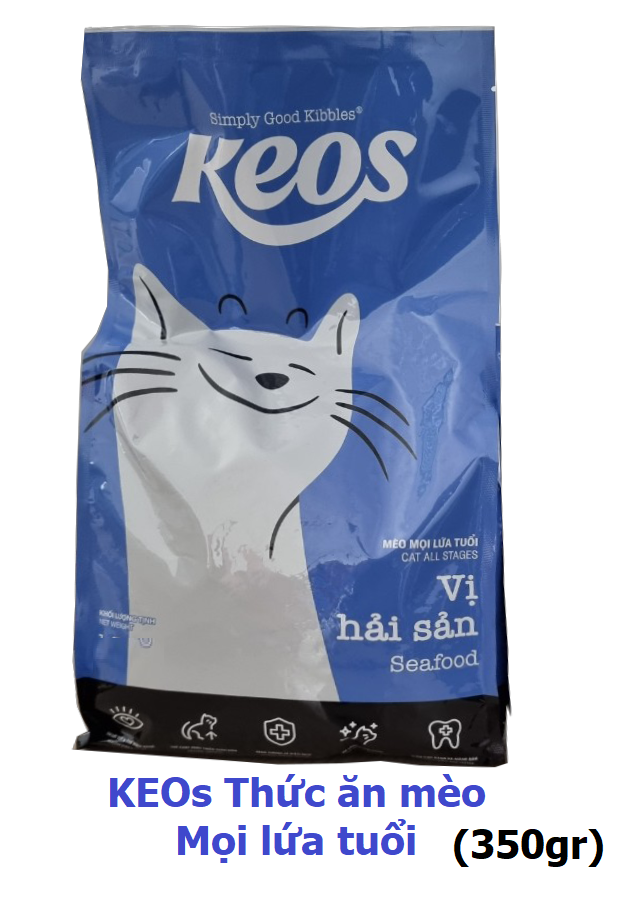 Hanpet - KEOS Thức ăn dành cho mèo mọi lứa tuổi - thức ăn cho mèo
