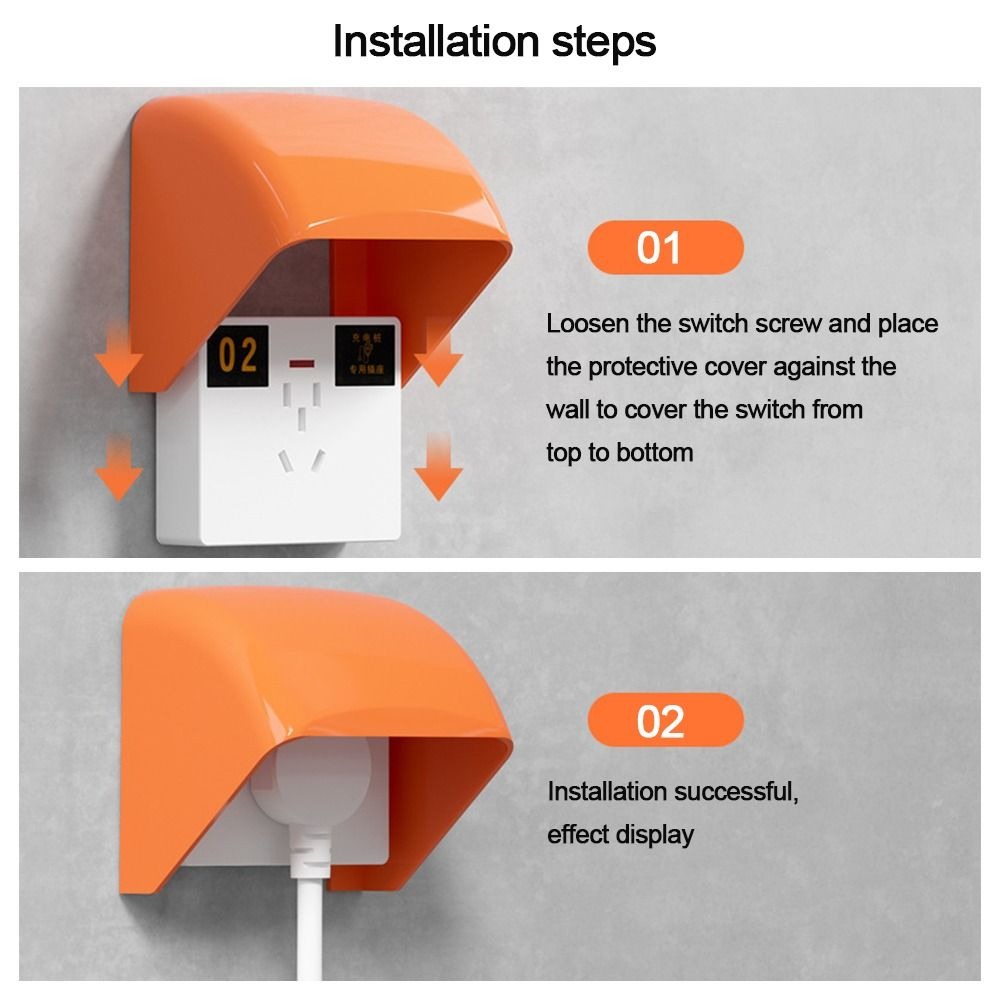 86 Type Electrical Socket Cover Outdoor Waterproof Socket Cover Rainproof Plug Cover Charging Pile Socket Protection Cover 86 Type Electrical Socket Cover Wall Socket Rainproof Cover Ground Socket Waterproof Box Socket Switch Protection Cover Electric
