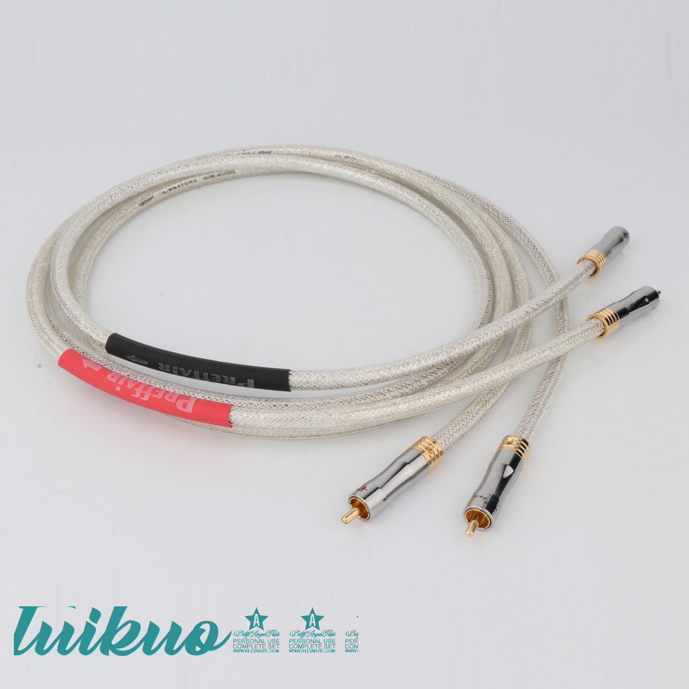 [tuiku] QED RCA Cable Hifi 7N OFC Sliver Plated RCA Cable RCA