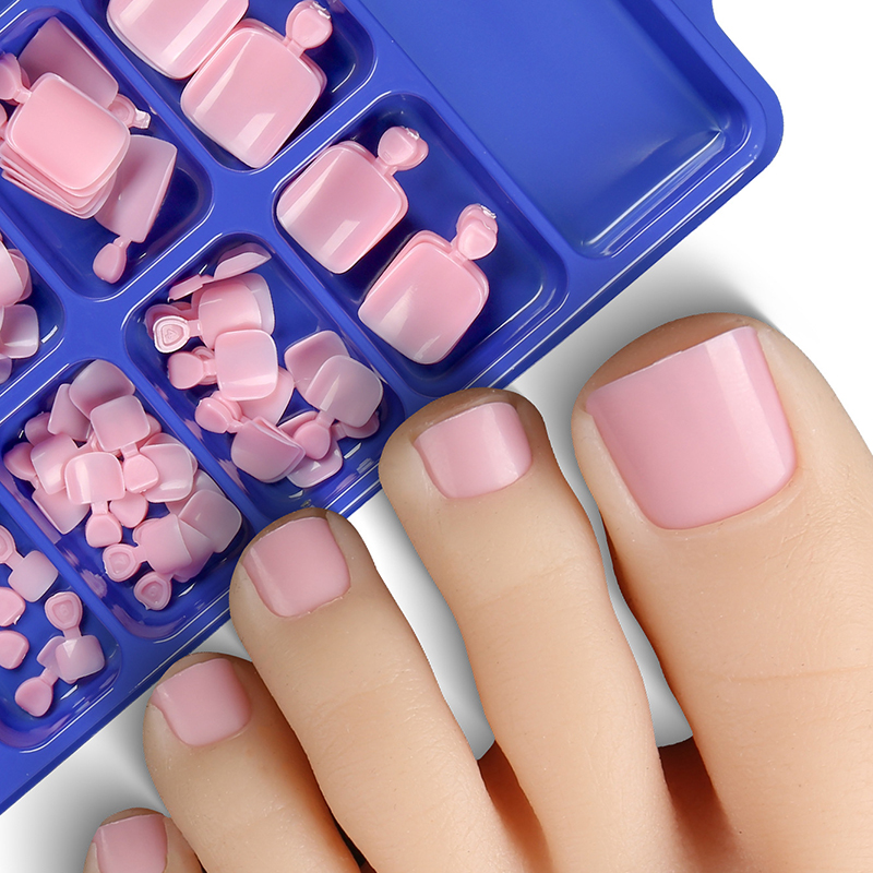 100pcs%20Fake%20Toenail%20Press%20On%20Toe%20Foot%20Full%20Cover%20Nails%20Art%20Tips%20Fast%20Wearable%20DIANGUI%20-%20Image%205