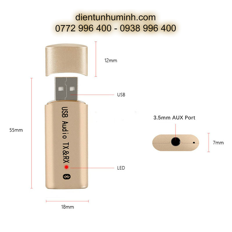 USB Bluetooth 4.2 Phát và nhận Bluetooth YPF-04