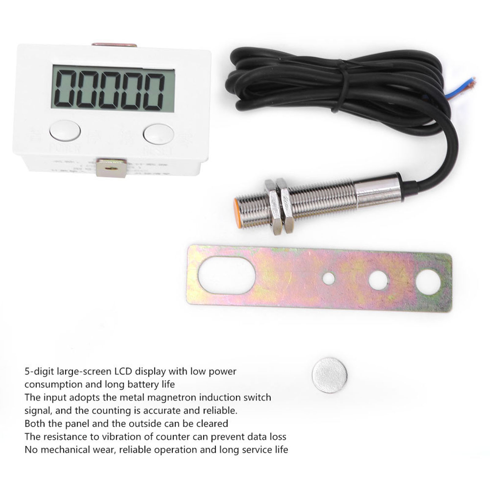 Digital Display Counter 5-Digits -5℃ - 40℃ Counter for Industry Use Home Use