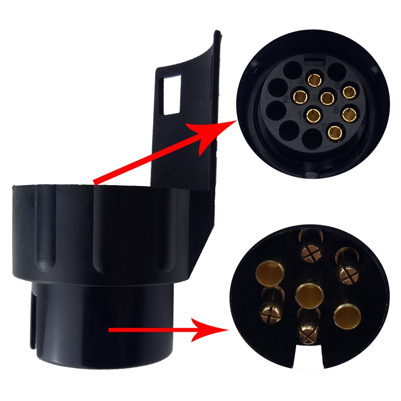 12V Vehicle Car Trailer Tester 7/13 Pin Towing Light Cable Circuit Plug ...