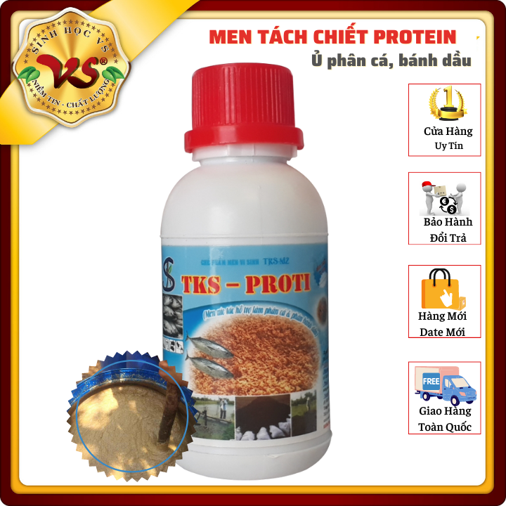 Men xúc tác ủ phân cá, bánh dầu- tks - proti chai 100ml