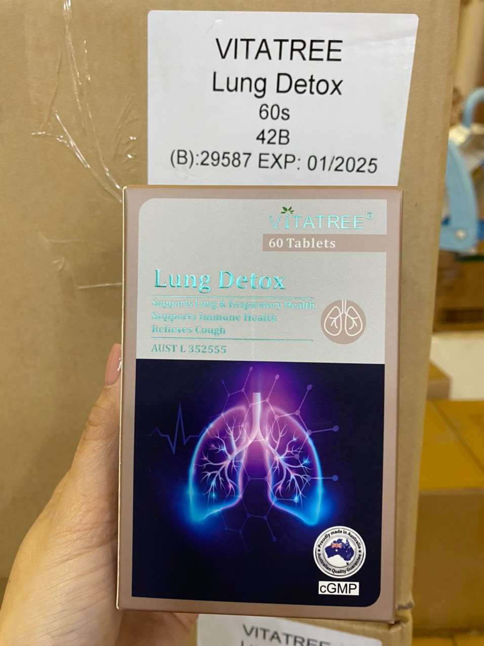 (B_Dương) Viên Uống Thải Độc Phổi Vitatree Lung Detox Úc 60v