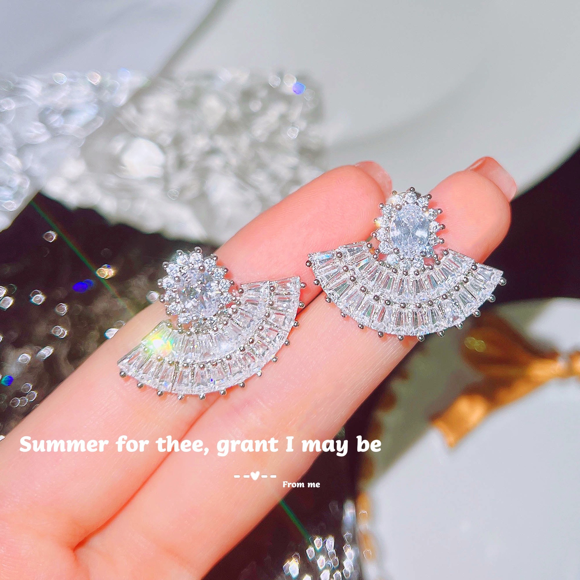 %E3%80%90Mega%20Sale%E3%80%91The%20same%20high-end%20skirt%20earrings%20super%20flash%20bright%20high%20carbon%20diamond%20T%20square%20zircon%20fan%20for%20women%20-%20Image%206