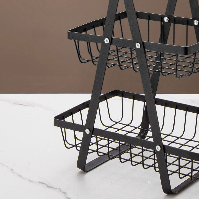 YONUO  ba lớp giá lưu trữ sáng tạo nhiều lớp lưới trống Fruit Basket nhà phòng khách trái cây sấy khô đồ ăn nhẹ giá lưu trữ
