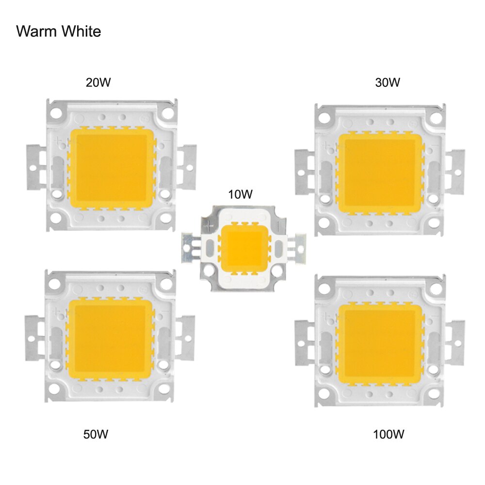 1Pcs 50W High Power Warm White LED COB SMD Square Chip Panel Bead Lamp ...