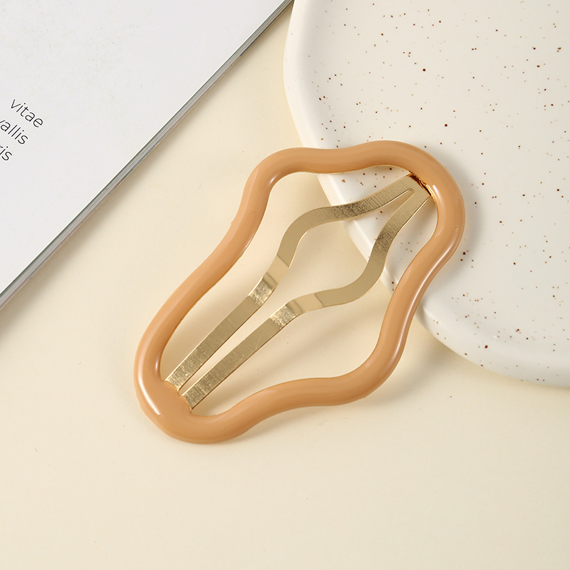 AISHG Small Irregular Alloy Hair Clip Female Korean Simple Versatile College Style Duckbill Clip Hair Accessories