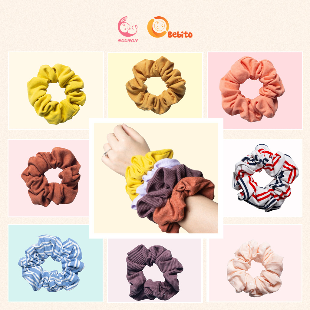 Dây Buộc Tóc, Cột Tóc Scrunchies Dễ Thương