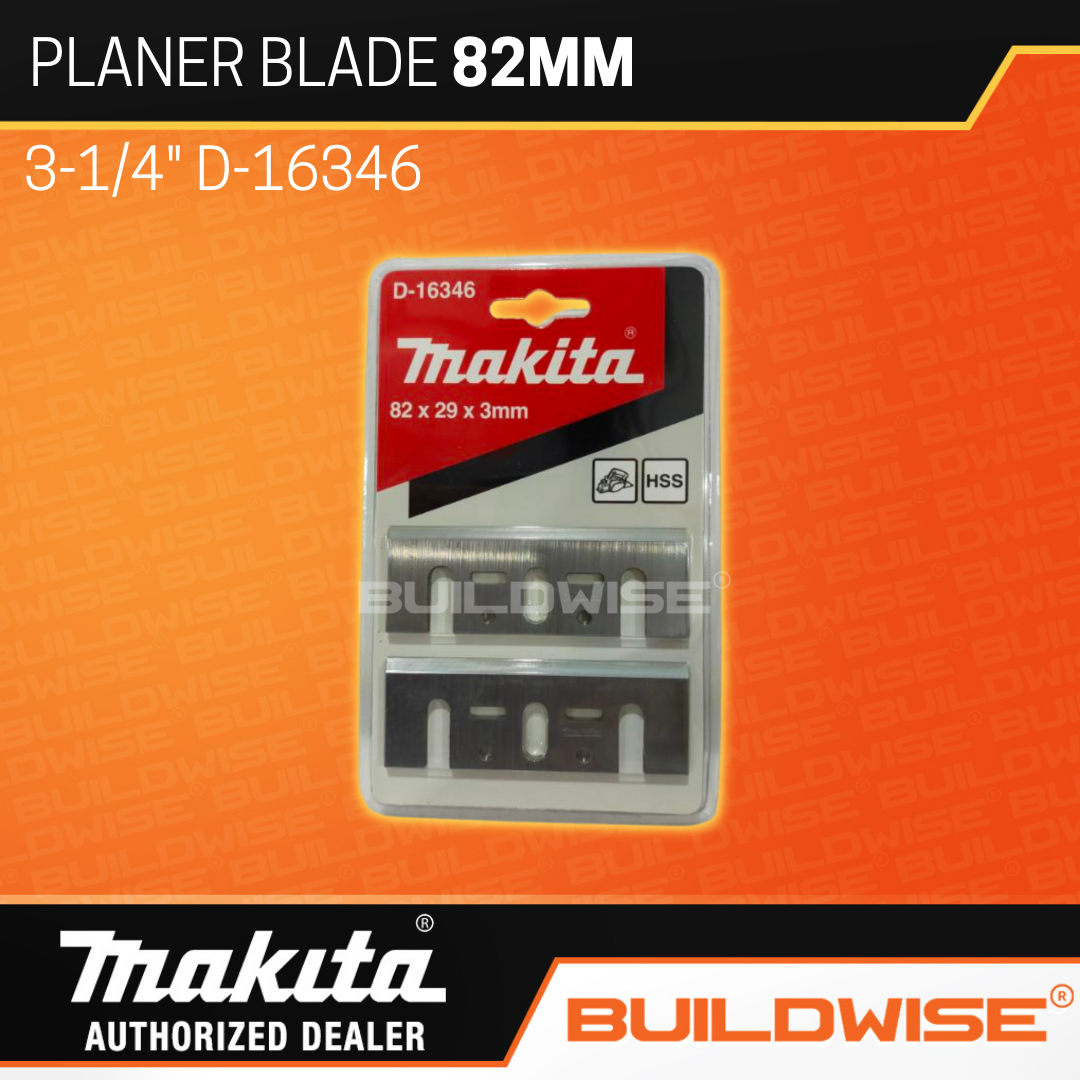 MAKITA PLANER BLADE 31/4'' 82MM D16346 「BUILDWISE®」 *NEW ARRIVAL