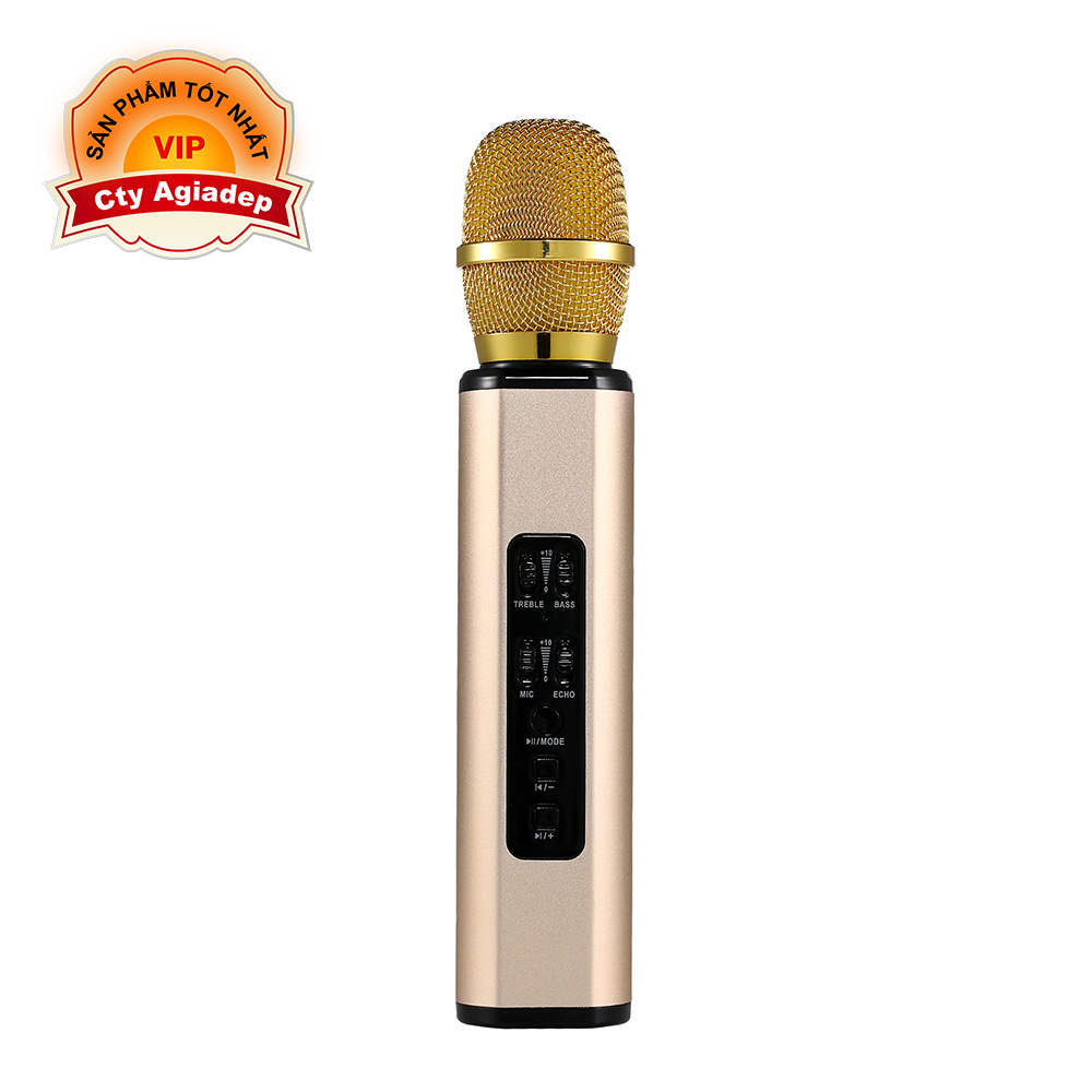Mic hát Karaoke trên điện thoại xịn, pin trâu, âm thanh to ADG-K6