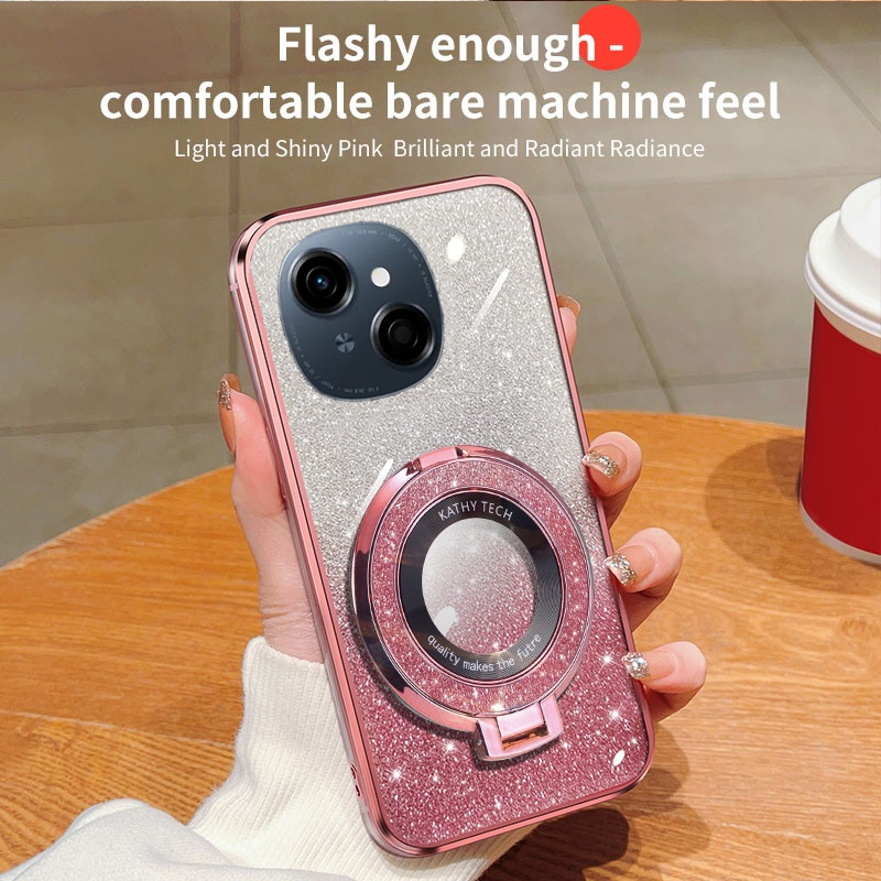 New Phone case Tecno Spark Go 1 Back cover Fashionable Frosted Silicone Soft Dustproof Bracket Adsorb for Tecno Spark Go1 case. 