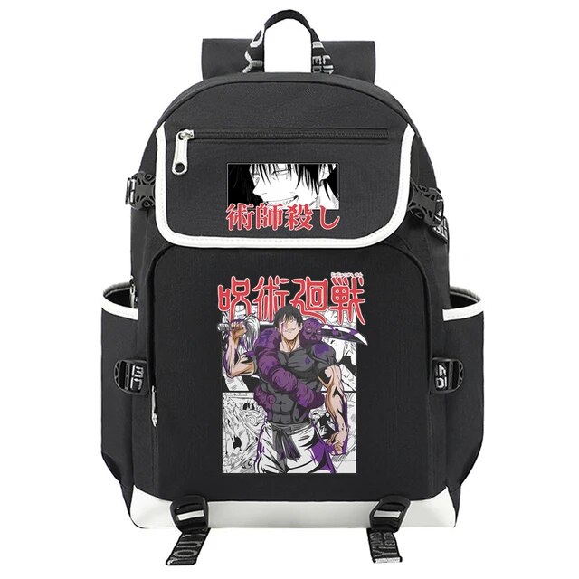 Anime Backpack Jujutsu Kaisen Satoru Gojo Fushiguro Toji Itadori Travel Backpacks Outdoor Sport School Bag Usb Charging