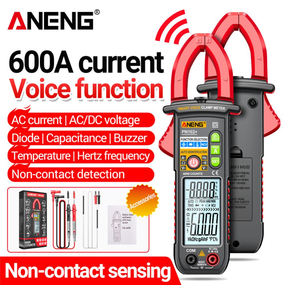 Ampe kế AC kẹp Meter 6000 đếm NCV vạn năng tự động điều chỉnh phạm vi OHM Volt Amp điện dung Temp Tester đa chức năng đèn nền dụng cụ điện