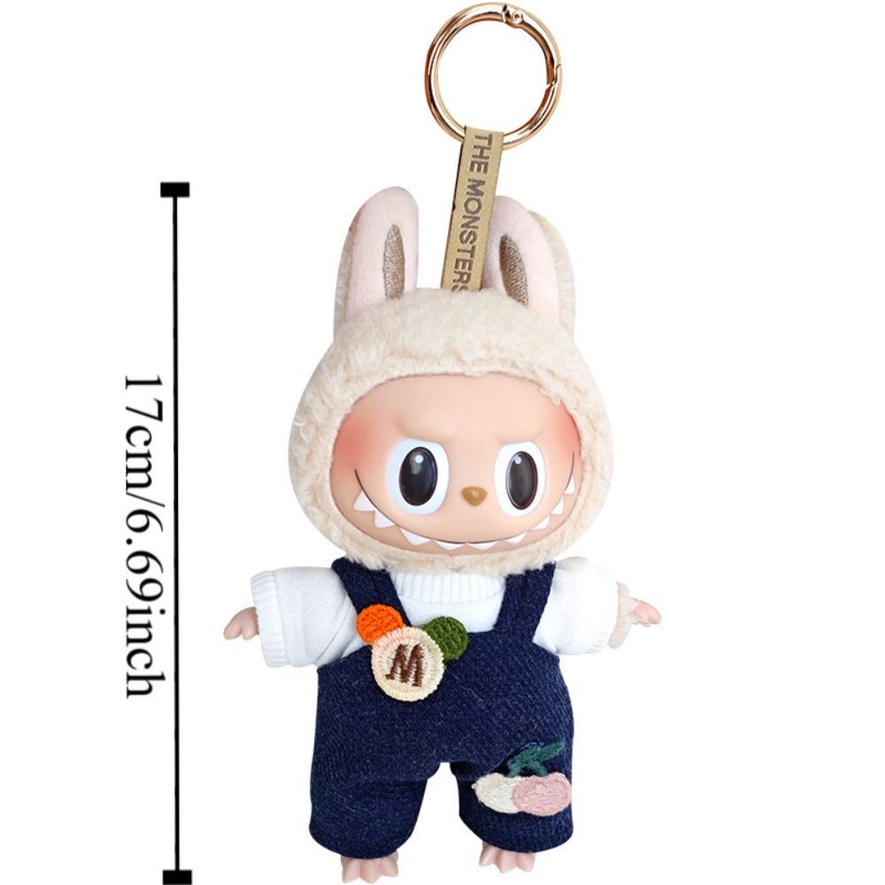 Bread Labubu Colorful Bread Head Cover Labubu Time Clothes Dress Set Suspender Pants ...