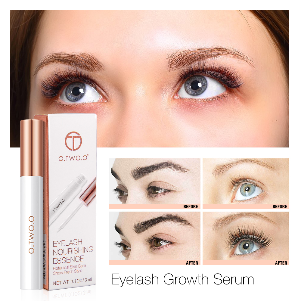 Wholesale O.TWO.O Eyelash Growth Serum Moisturizing Eyelash Nourishing Essence For Eyelashes Enhancer Lengthening Thicker 3ml. 