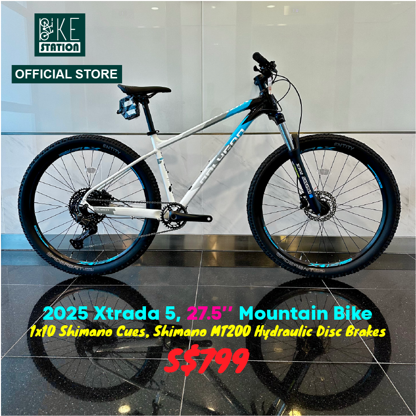2025 Polygon Xtrada Trail Ready Mountain Bike Shimano Cues