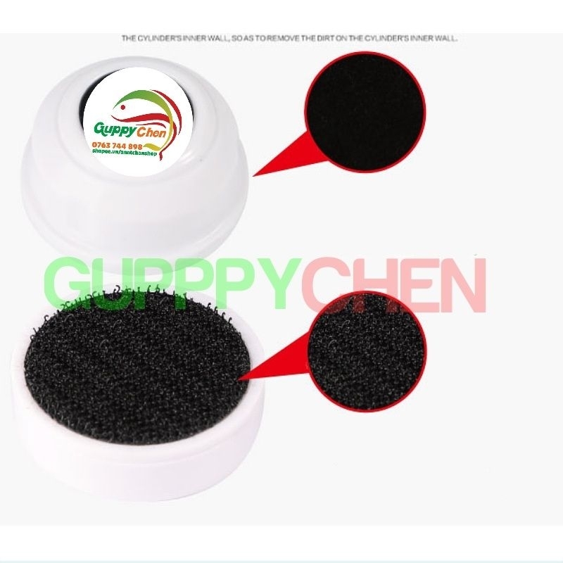 Hít Chùi Kính, Chà Hồ Nam Châm Mini Hình Tròn Dùng Cho Bể Cá