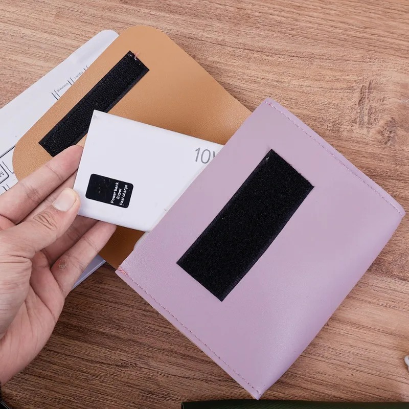 Portable Digital Storage Bag Data Cable Organizer PU Leather Desktop Charger U Disk Mobile Power Bank Storage Bag Digital Accessories