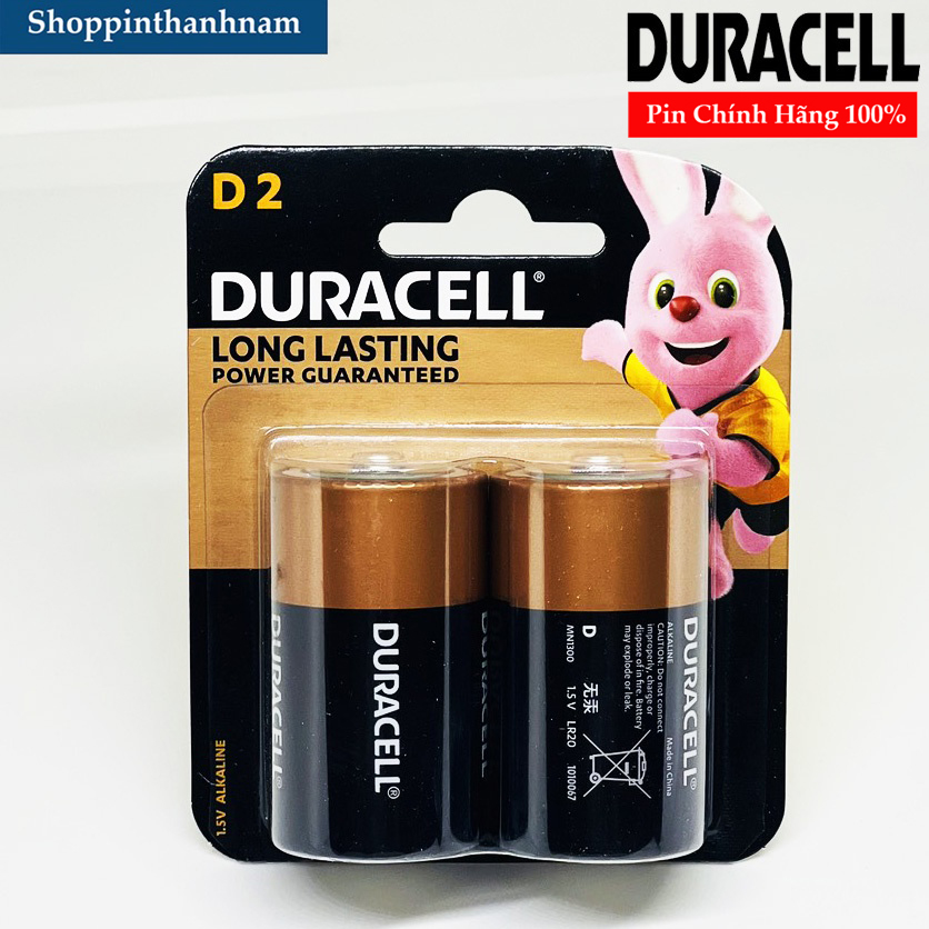 Pin Đại Duracell MN1300 size D Vỉ 2 Viên Chính Hãng Dung Lượng Cực Cao