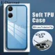 New Phone case Vivo Y03T Back cover Camera Protection Semi Transparent Soft Silicone Shockproof with Lens Protector Films for Vivo Y03T case. 