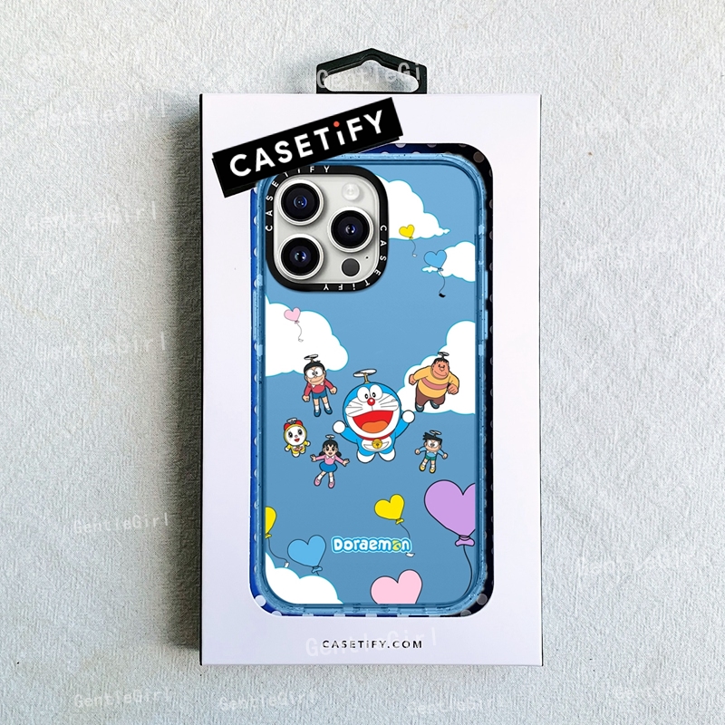CASETiFY Doraemon Hard Case For iPhone 15 14 Plus 11 12 13 Pro 15Pro Max impact Clear Acrylic Casing Cover