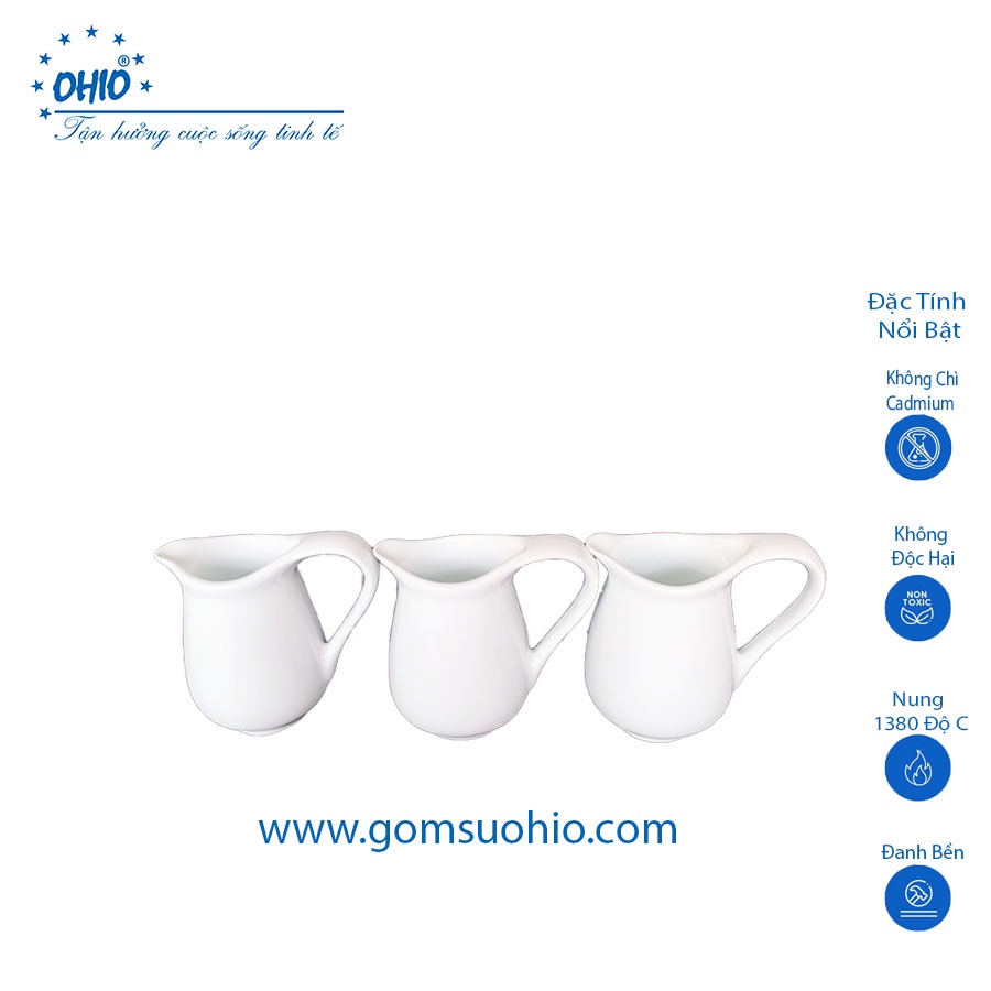 Bình Sữa  Sứ Trắng OHIO