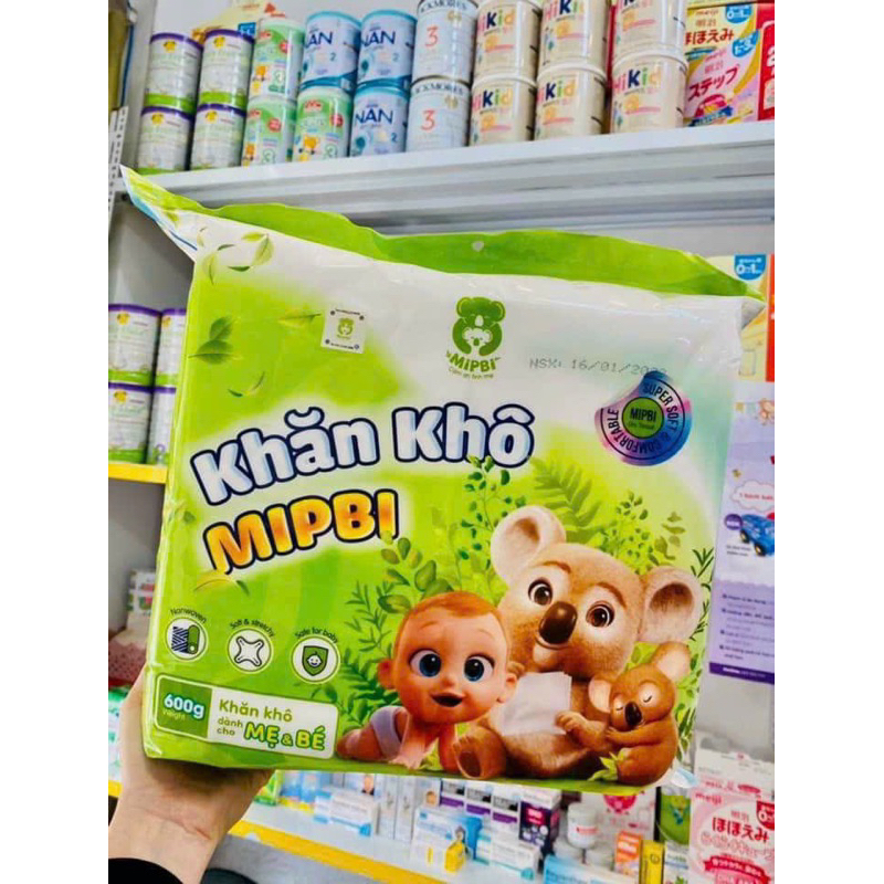 Khăn khô Mipbi cao cấp 600gr