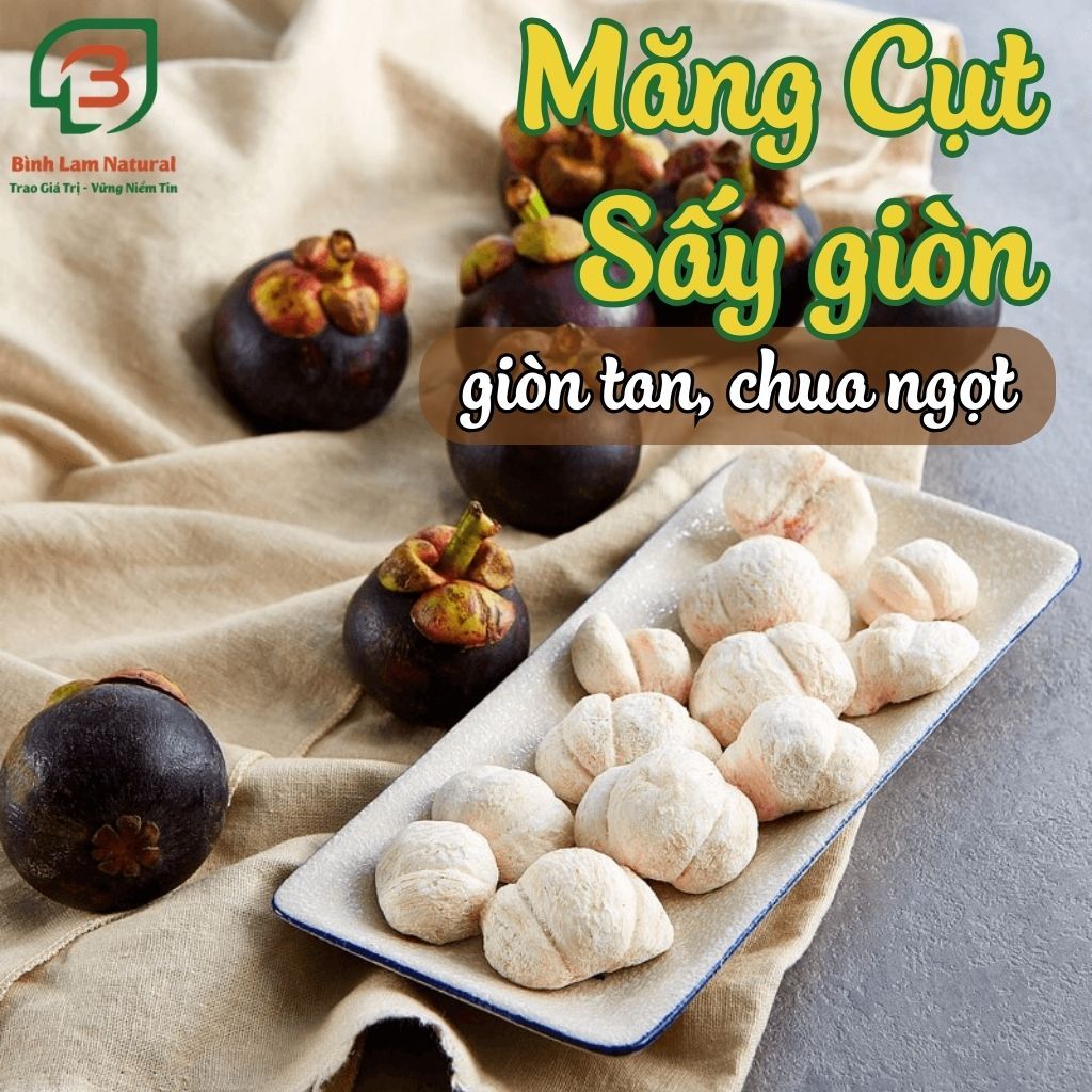 Măng cụt sấy khô - Măng cụt sấy thăng hoa giòn tan, chua ngọt, không chất bảo quản Bình Lam Natural