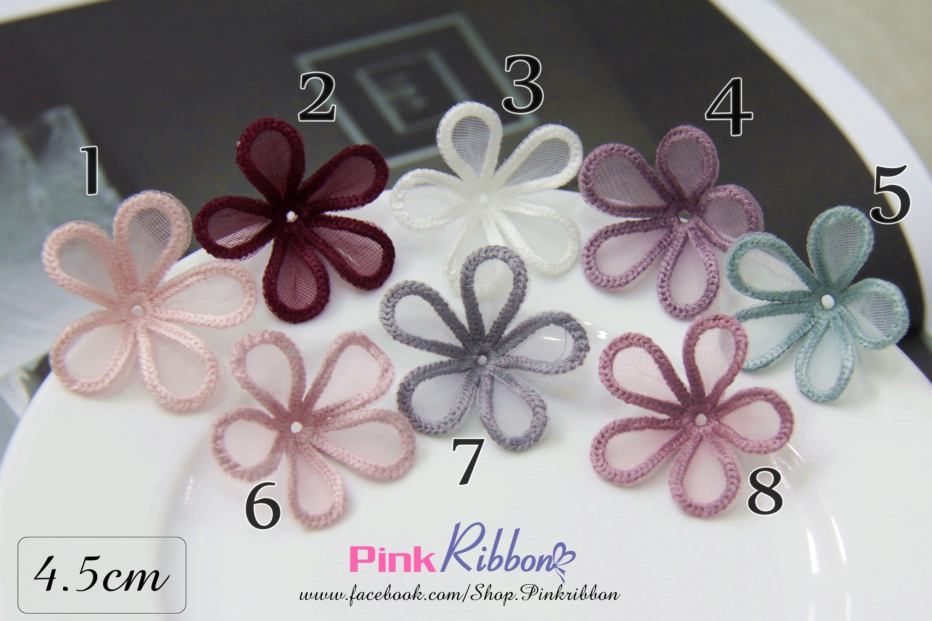 Cánh Hoa Voan Viền Bô Đê 3 Size