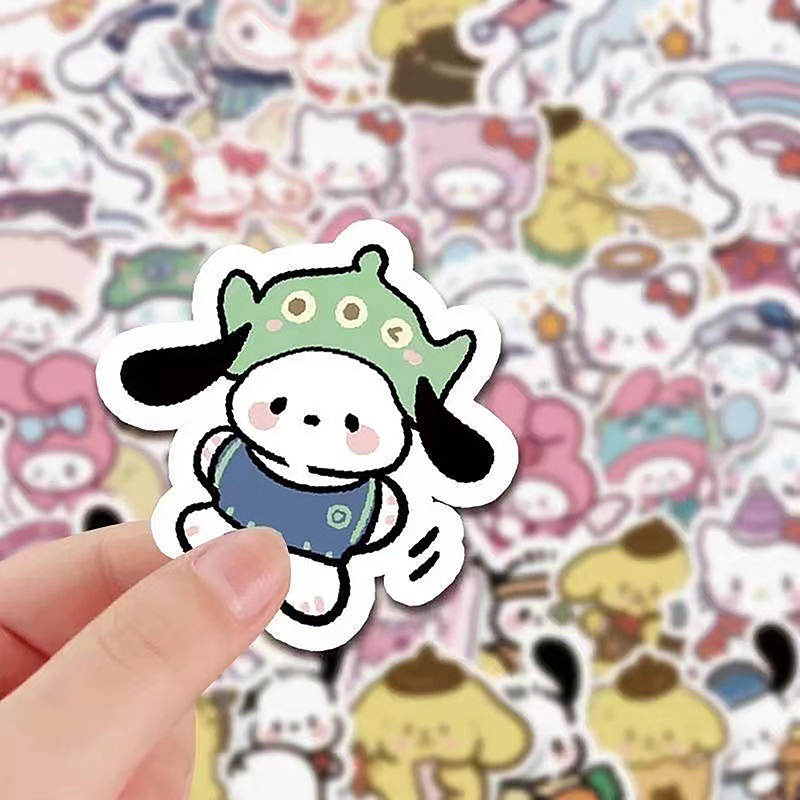 【Fast and Reliable Shipping】 100 Sheet Cartoon Stickers Cute Sticker Notebook Luggage Guitar Decals Angelia.