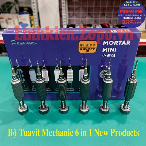 Bộ Tua Vít Mechanic 6 in 1 Mới Tròn