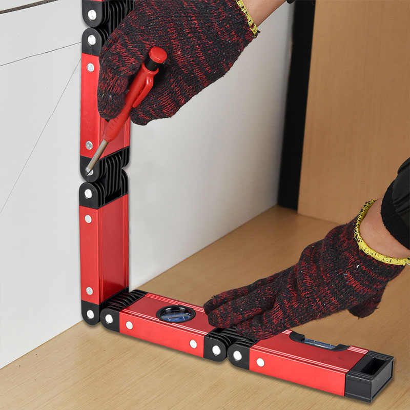 ZUOGUAN Woodworking tool level, multifunctional folding level, high-precision and multi angle architectural decoration corner measurement
