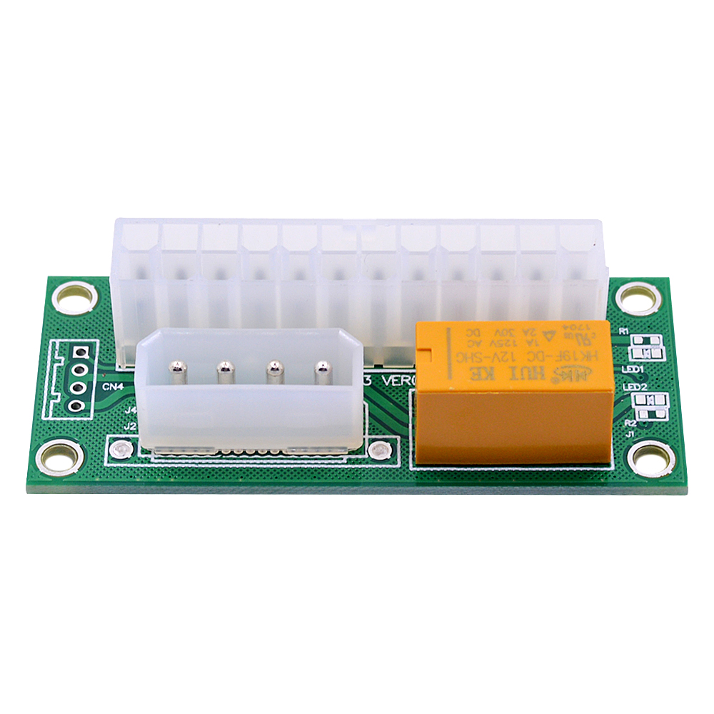 Scheda Sincronizzazione Alimentatori ATX 24Pin To Molex SATA - Avvio Doppio PSU